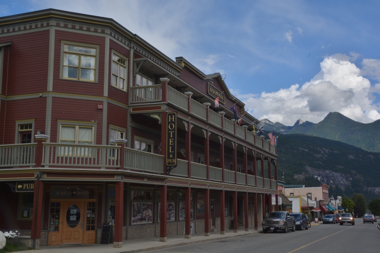 around Kaslo the town